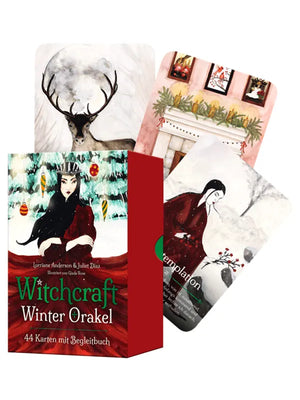 Das Kartenset "Witchcraft Winter-Orakel" von Lorriane Anderson und Juliet Diaz mit Beispielkarten