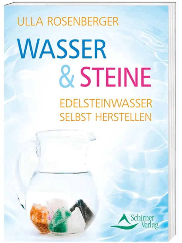 Das blaue Buchcover "Wasser & Steine" von Ulla Rosenberger