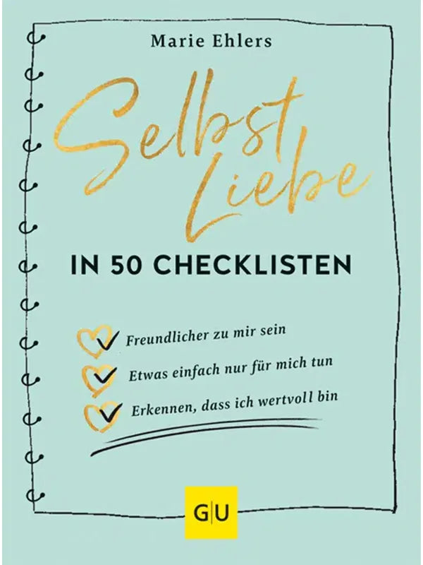 Das Buchcover "Selbstliebe in 50 Checklisten" von Marie Ehlers