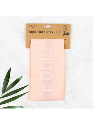 Die rosa Tragetasche für Yogamatten von Myga in Papier Verpackung