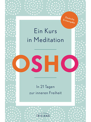 Das hellblaue Buchcover "Ein Kurs in Meditation" von Osho