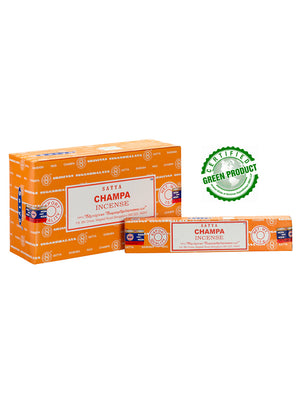 Champa Räucherstäbchen in nachhaltiger Papier-Verpackung