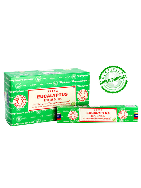 Eukalyptus Räucherstäbchen in nachhaltiger Papier-Verpackung