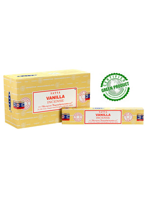 Vanilla Räucherstäbchen in nachhaltiger Papier-Verpackung