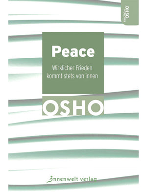 Grün-weißes Buchcover "Peace" von Osho vom Innenwelt Verlag