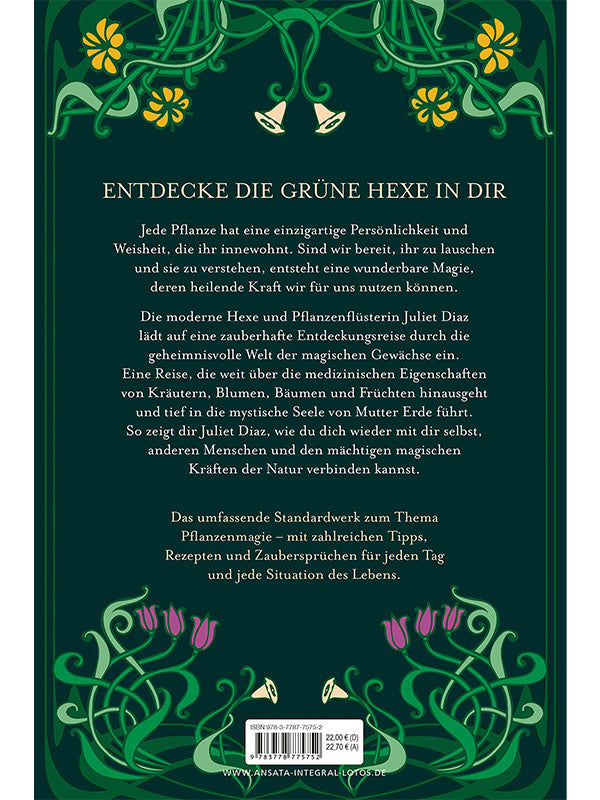 Das grüne Buchcover "Plant Witchery" von Juliet Diaz