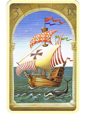 Lenormandkarte 3 - Das Schiff