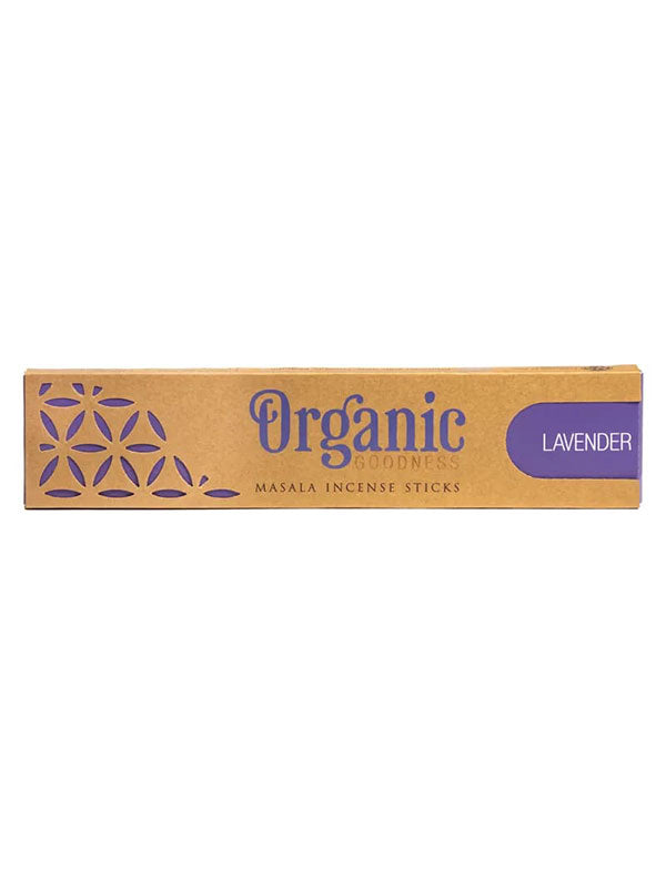 Die Organic Goodness Masala-Räucherstäbchen "Lavendel" von Song of India